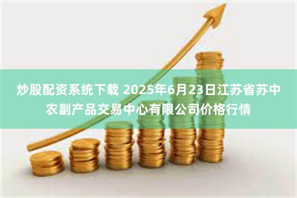 炒股配资系统下载 2025年6月23日江苏省苏中农副产品交易中心有限公司价格行情