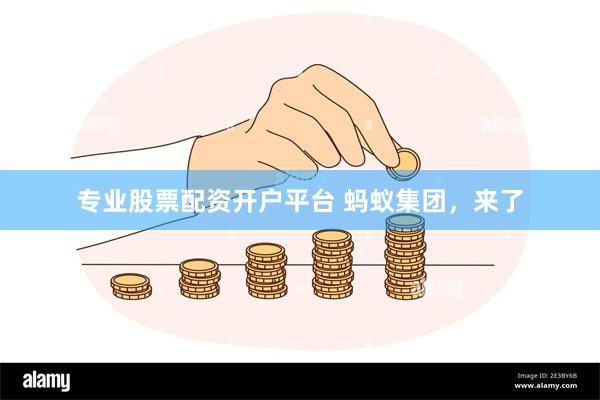 专业股票配资开户平台 蚂蚁集团，来了