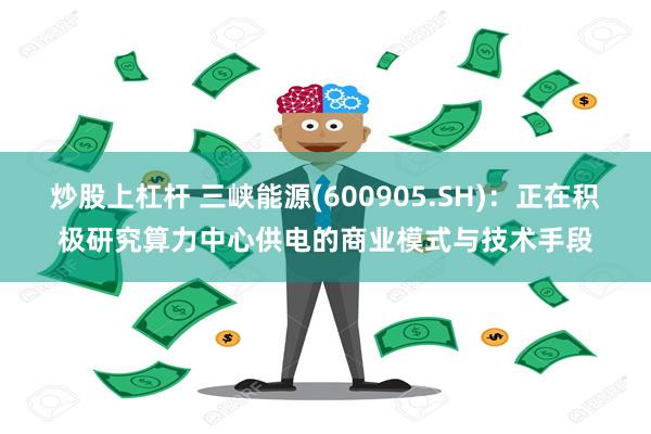 炒股上杠杆 三峡能源(600905.SH)：正在积极研究算力中心供电的商业模式与技术手段